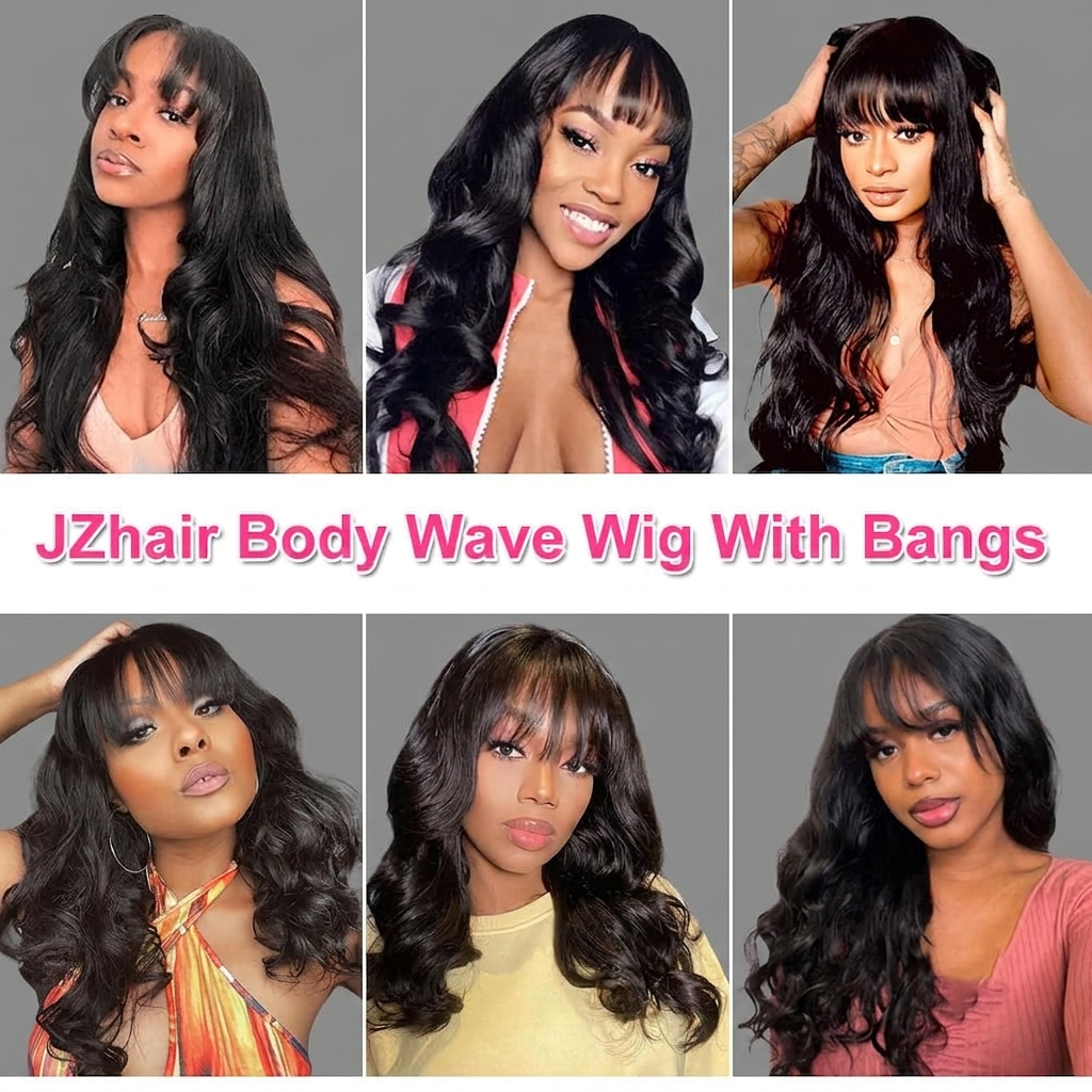 Machine-Made Natural Body Wave Wig