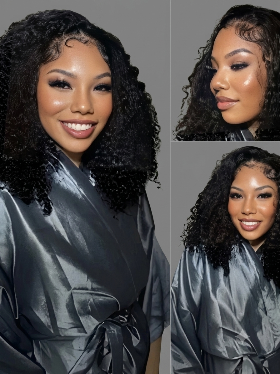 Curly Short Bob Lace Wig