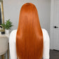 Ginger Orange Straight Lace Wig