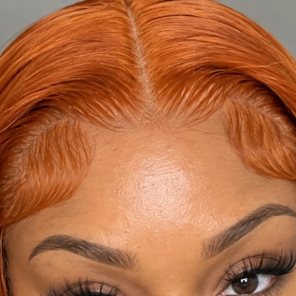 Ginger Orange Straight Lace Wig