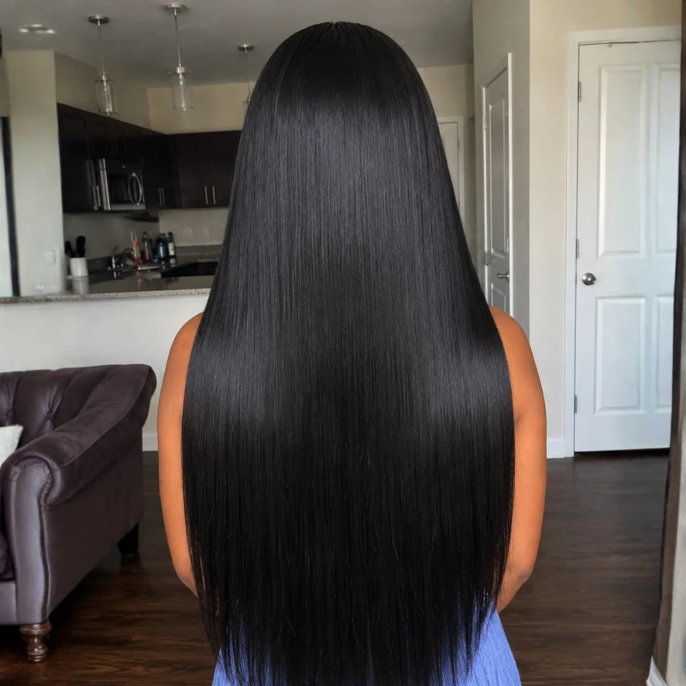 Glueless Straight HD Lace Front Human Hair 220 Density
