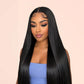 Glueless Straight HD Lace Front Human Hair 220 Density