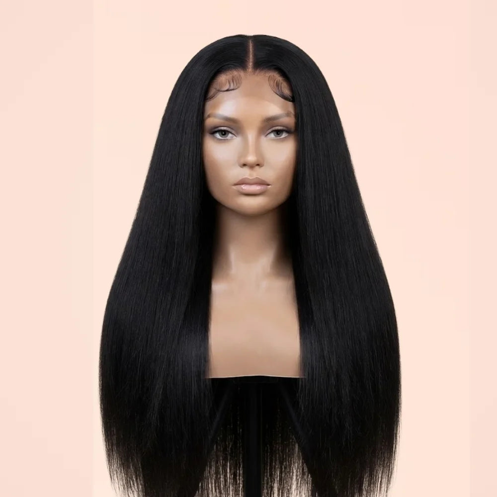 Glueless Straight HD Lace Front Human Hair 220 Density
