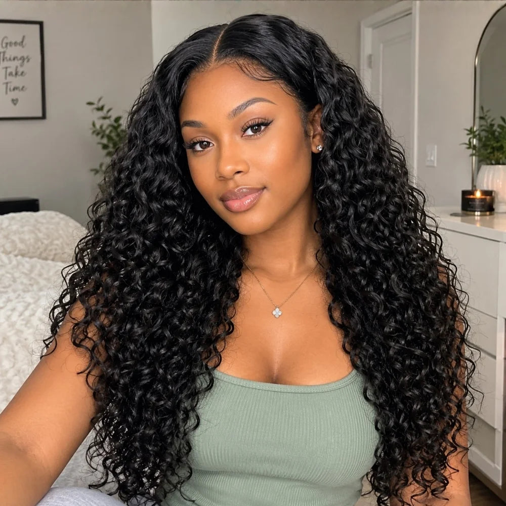 HD Lace Glueless Deep Wave Curly Wig