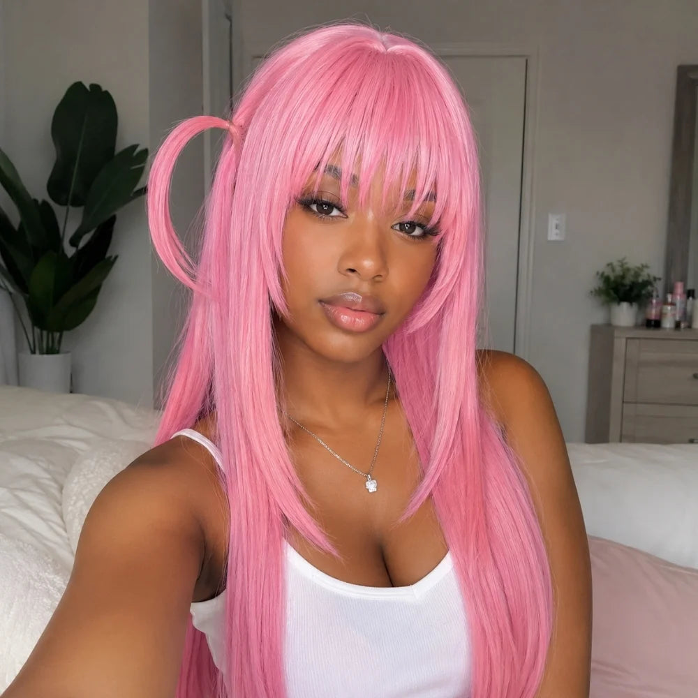 Vibrant Pink Length, Fierce Guitarist Spirit