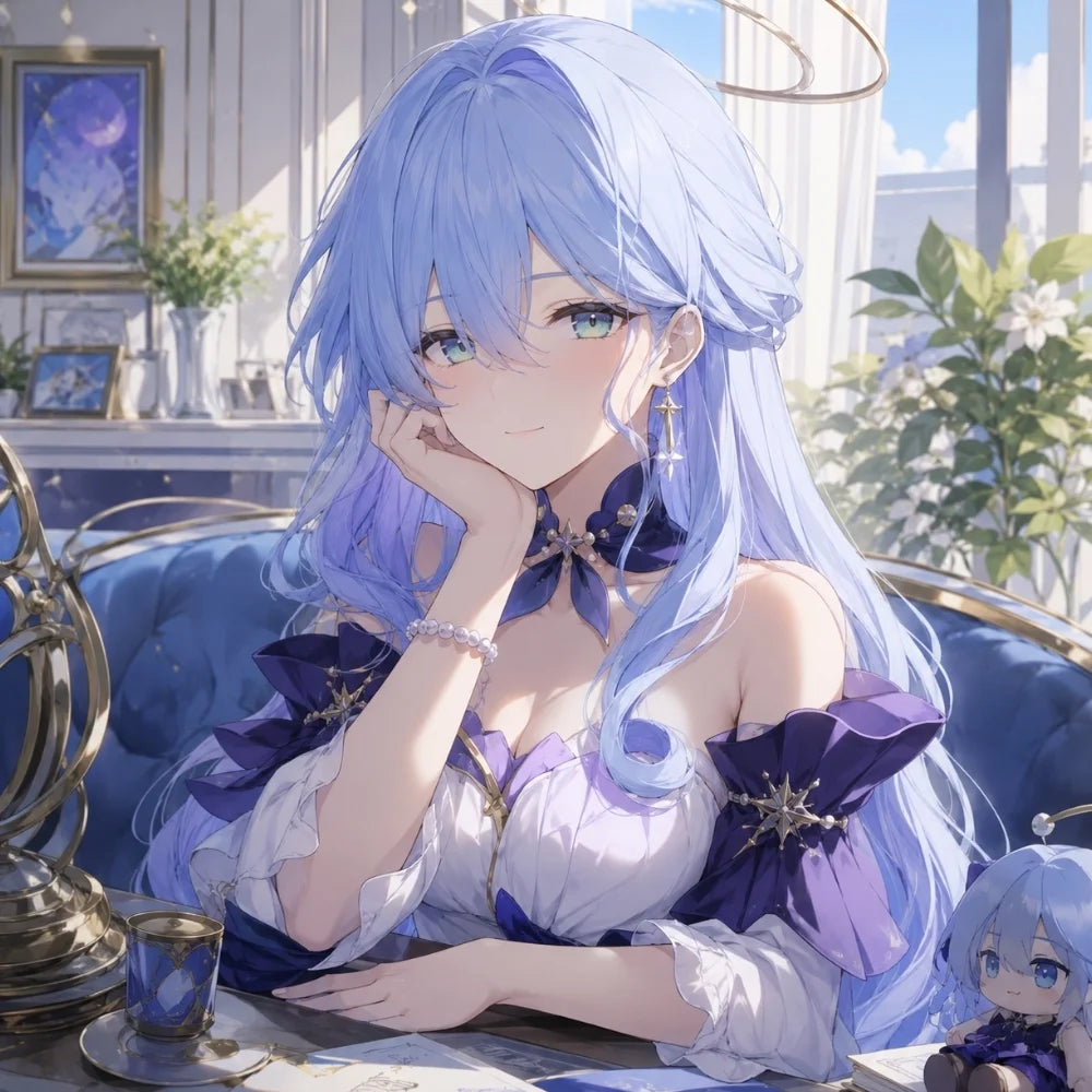 Honkai Star Rail Robin Long Synthetic Cosplay Wig