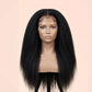Kinky Straight V Part Human Hair Glueless Wig