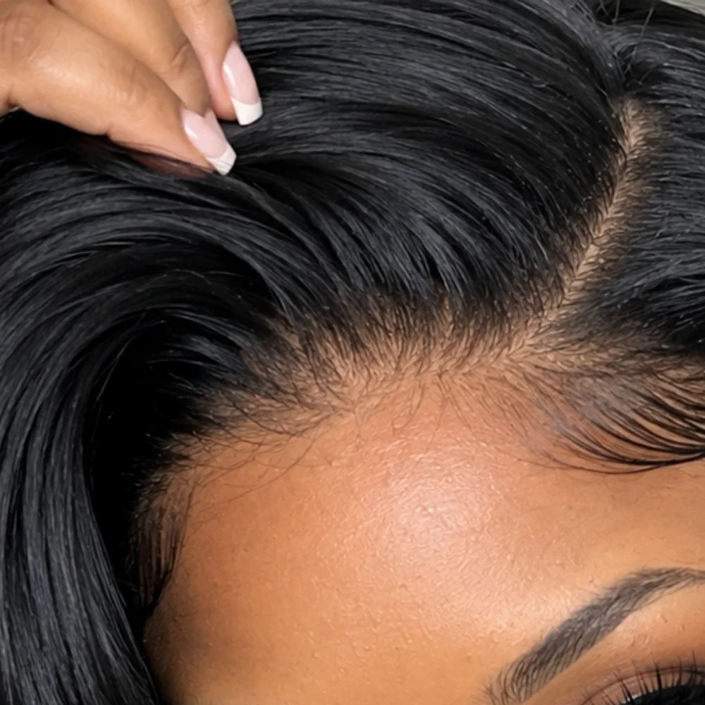 Customer style image - Kinky Straight HD Lace Wig – Glueless