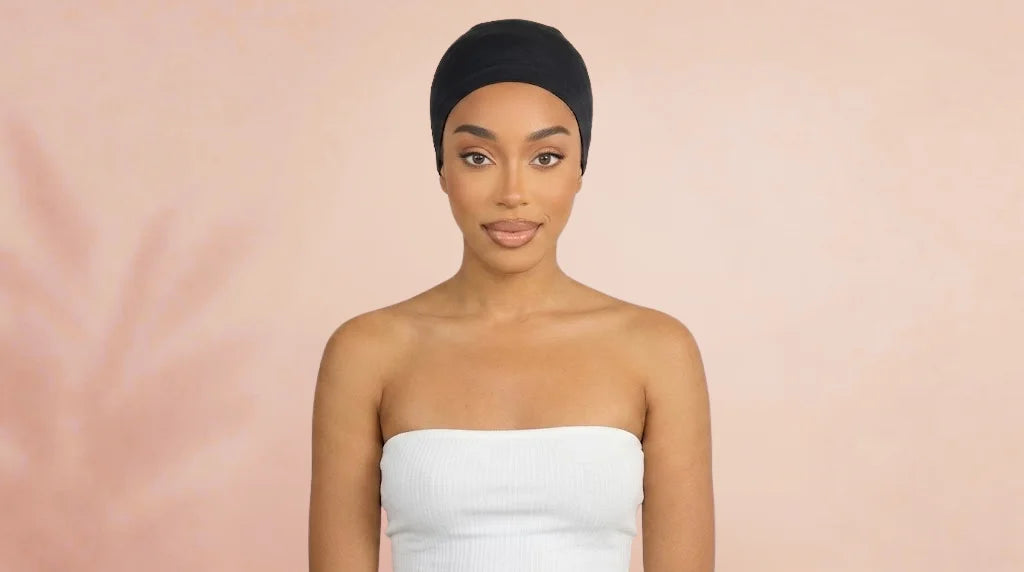 Before wearing Kinky Straight V Part Human Hair Glueless Wig