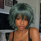Maki Zenin Short Green Cosplay Wig