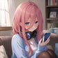 Miku Nakano Dark Pink Cosplay Wig