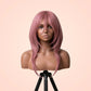 Miku Nakano Dark Pink Cosplay Wig