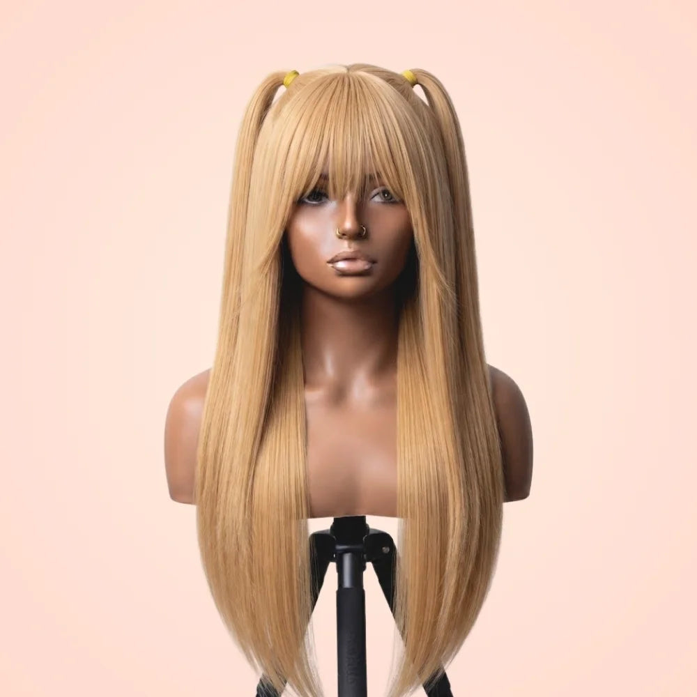 MisaMisa Long Golden Blonde Cosplay Wig