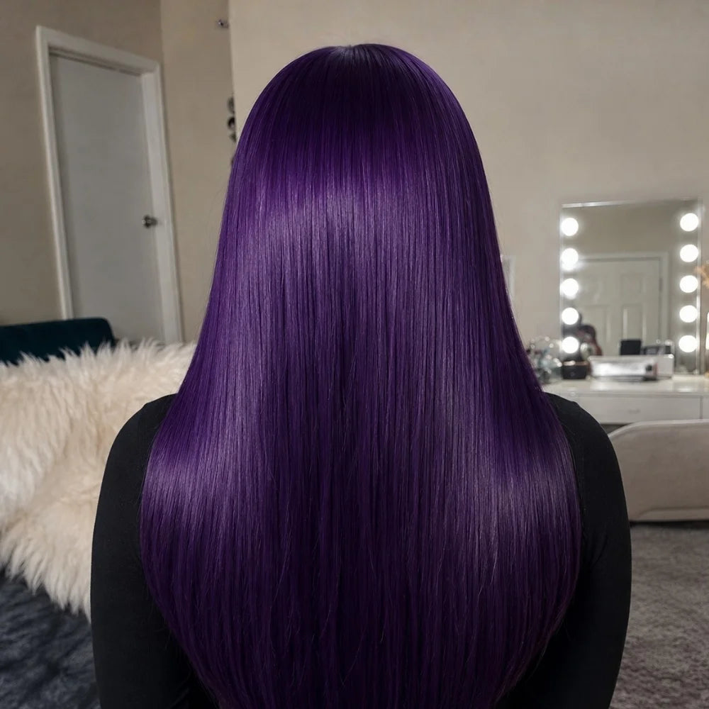 Miyo Saimori Long Purple Cosplay Wig