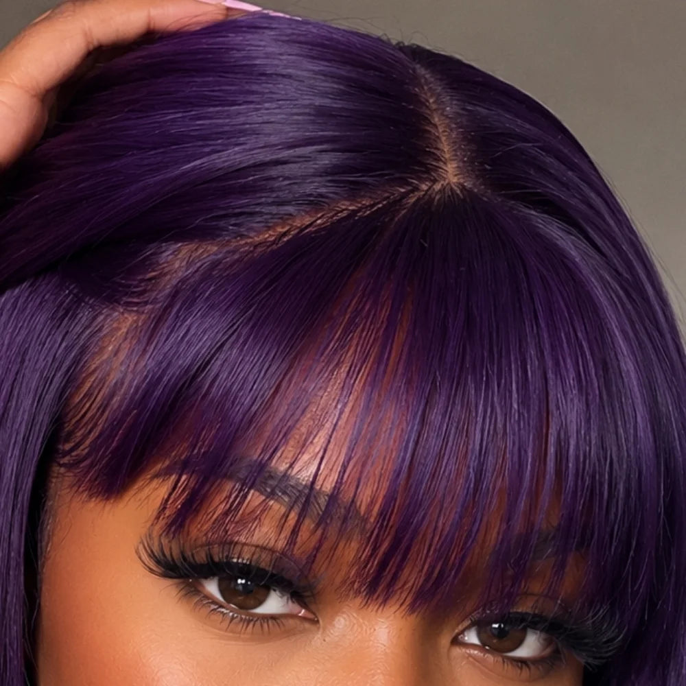 Miyo Saimori Long Purple Cosplay Wig