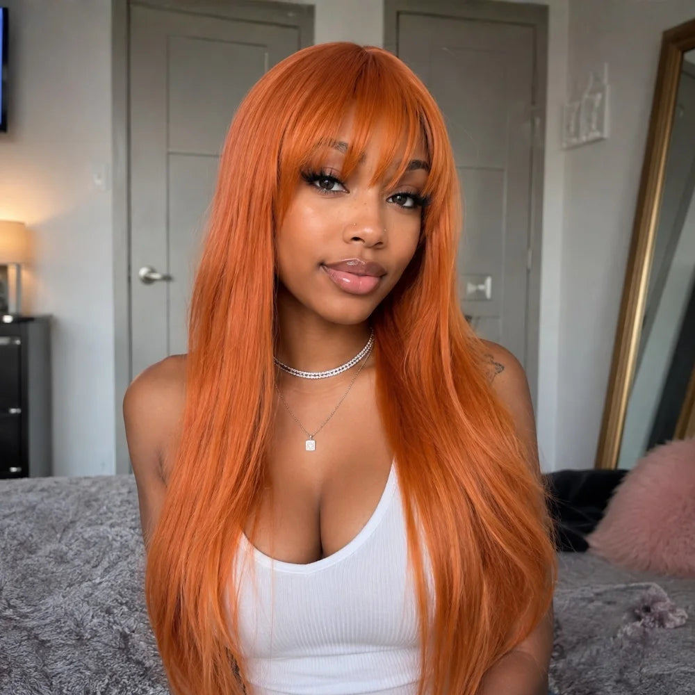 Vibrant Orange Straight, Bright Compassionate Spirit