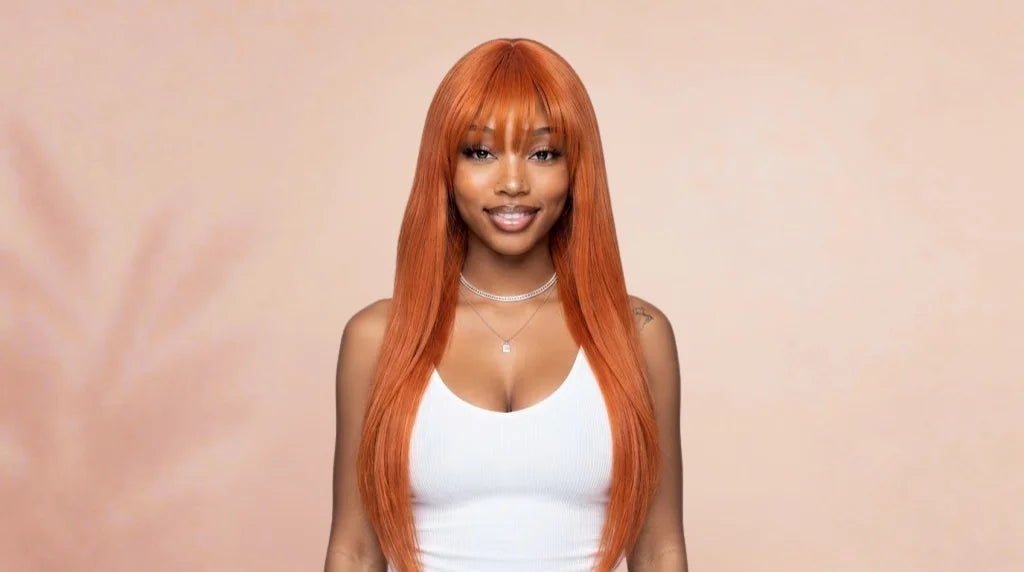 After wearing Orihime Inoue Super Long Orange Cosplay Wig
