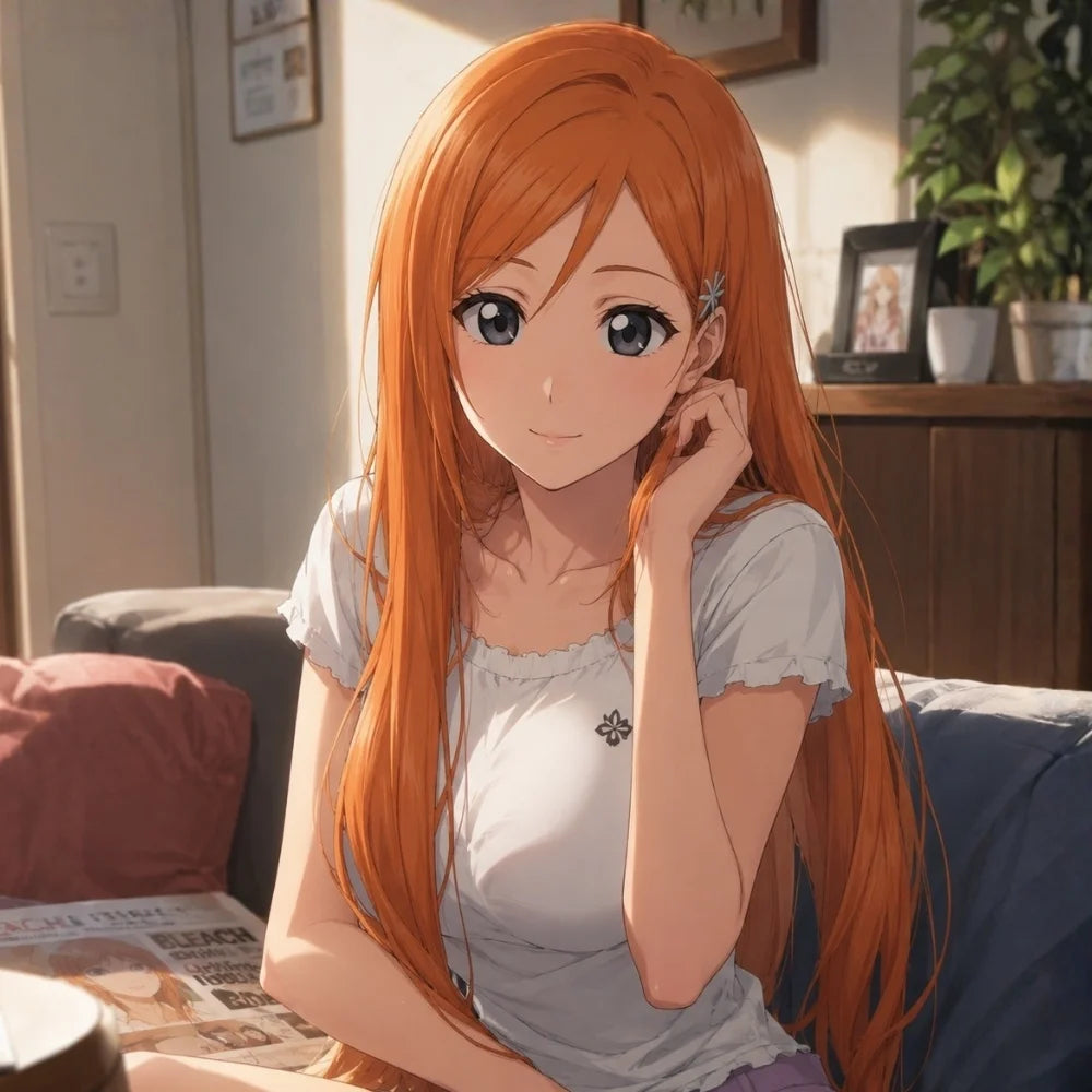 Orihime Inoue Super Long Orange Cosplay Wig