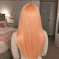 Power Long Orange Pink Cosplay Wig