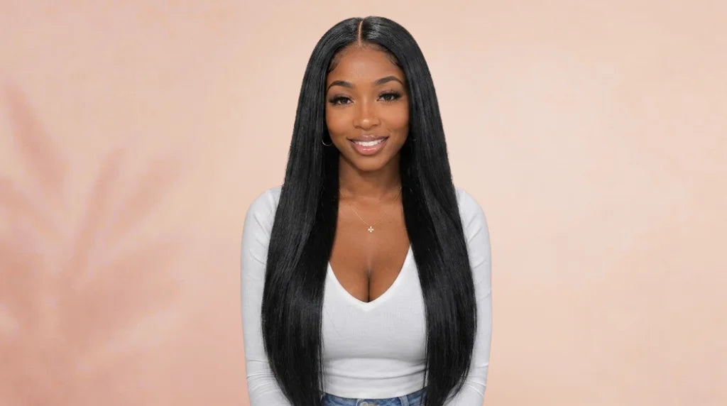 After wearing Pre Plucked Bone Straight Human Hair HD Lace Front Wig