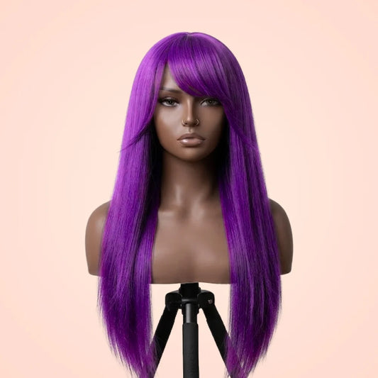 Rize Kamishiro Long Purple Curly Cosplay Wig