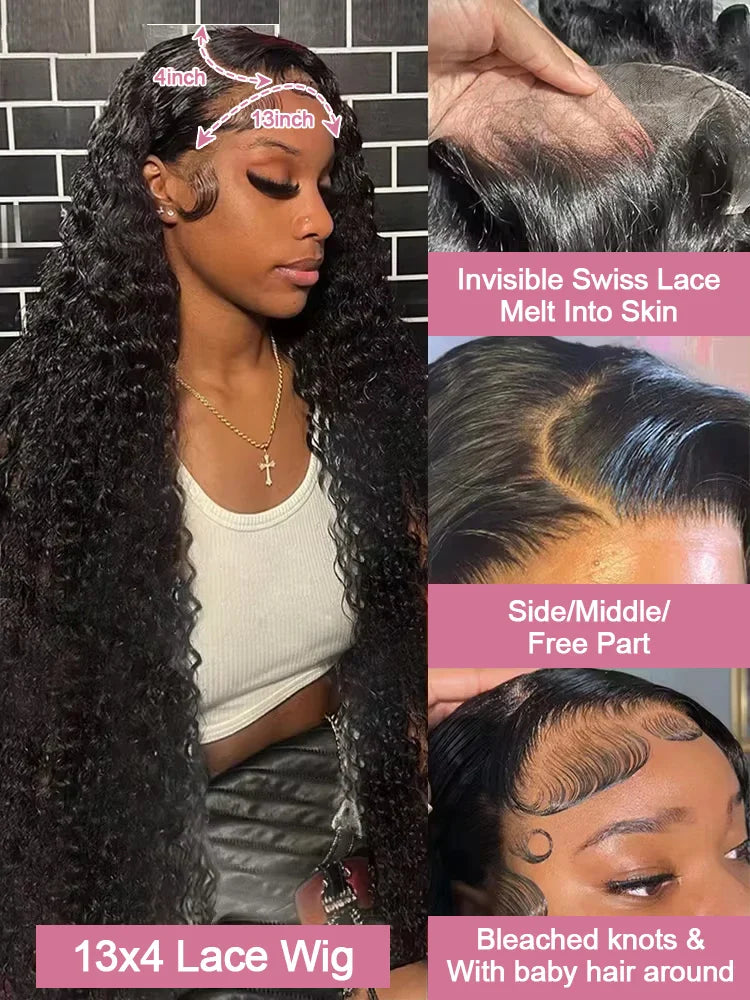 300% Density Curly Lace Wig