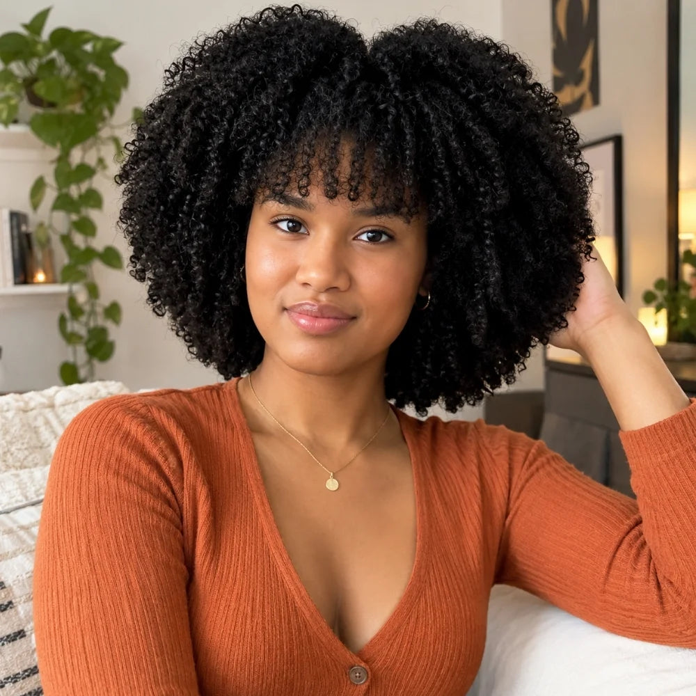 Short Afro Pixie, Effortless Bold Texture