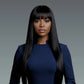 Straight Wig with Bangs – 150 Density