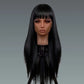 Straight Wig with Bangs – 150 Density