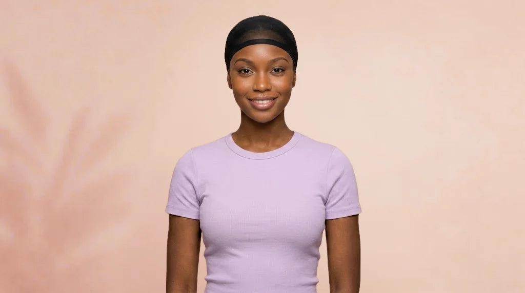 Before wearing Transparent HD Deep Wave Wig