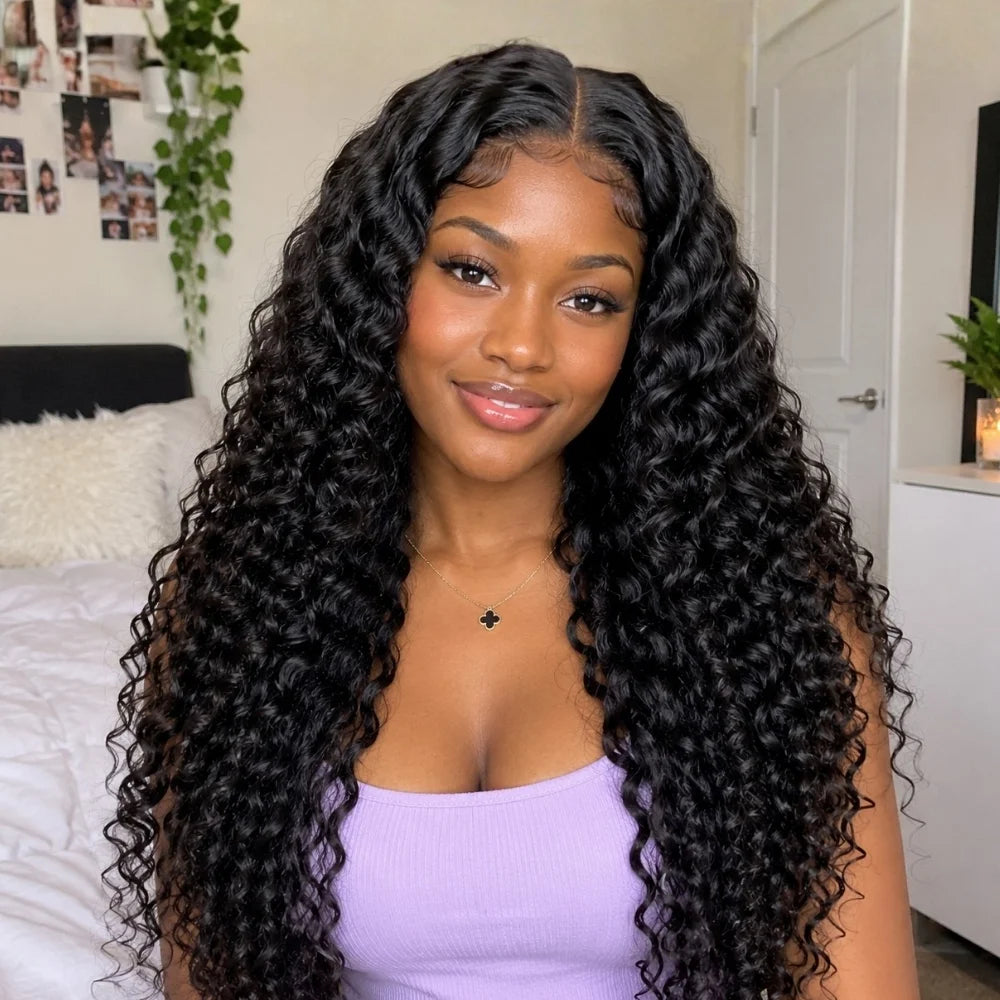 Transparent HD Deep Wave Wig