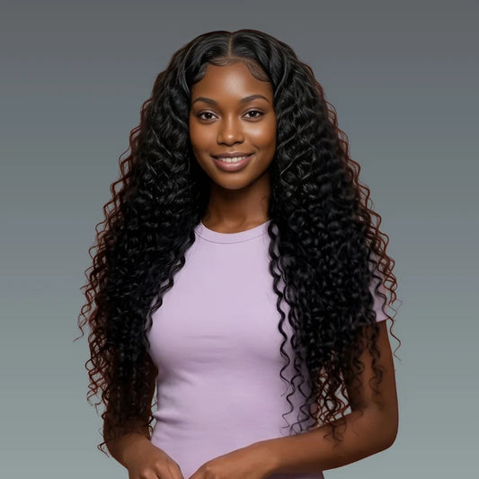 Transparent HD Deep Wave Wig