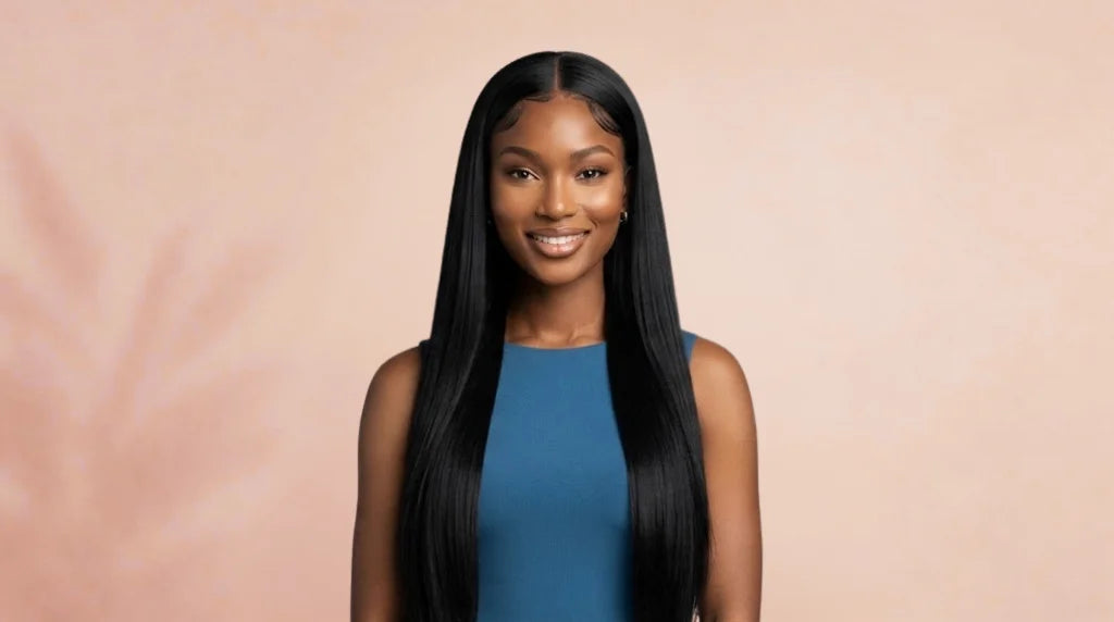 After wearing V-Part Straight Human Hair Wig