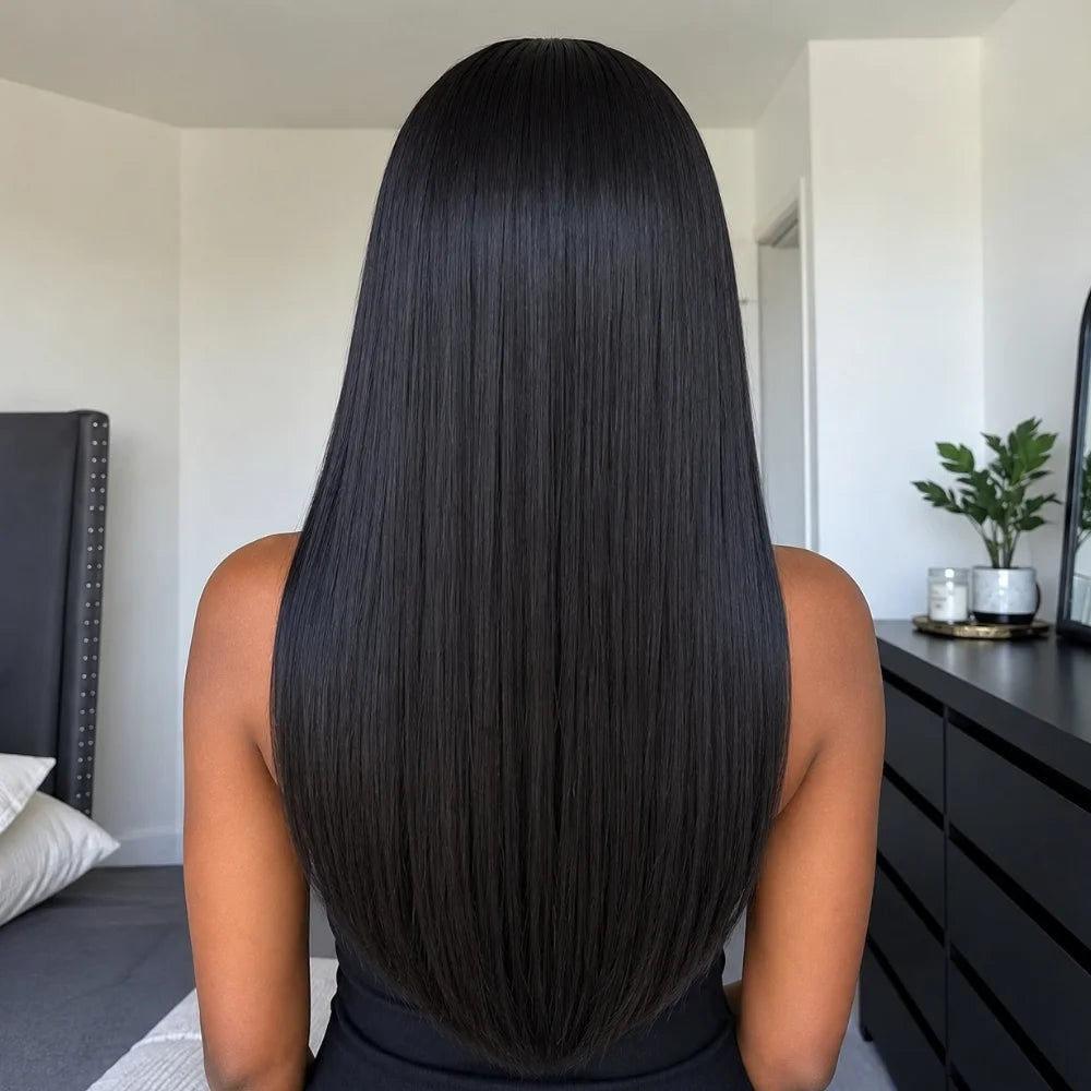 Wigour 4x4 Natural Straight Human Hair Wig  HD Lace Closure
