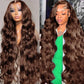 Chocolate Brown 13x4 Frontal Body Wave