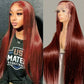 13x4 HD Reddish Brown Straight Wig