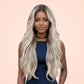 Gold Gradient Wavy Lace Wig - Wigour