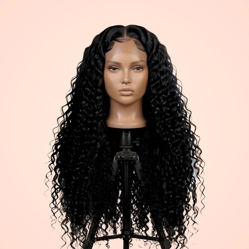 HD Lace Glueless Deep Wave Curly Wig - Wigour
