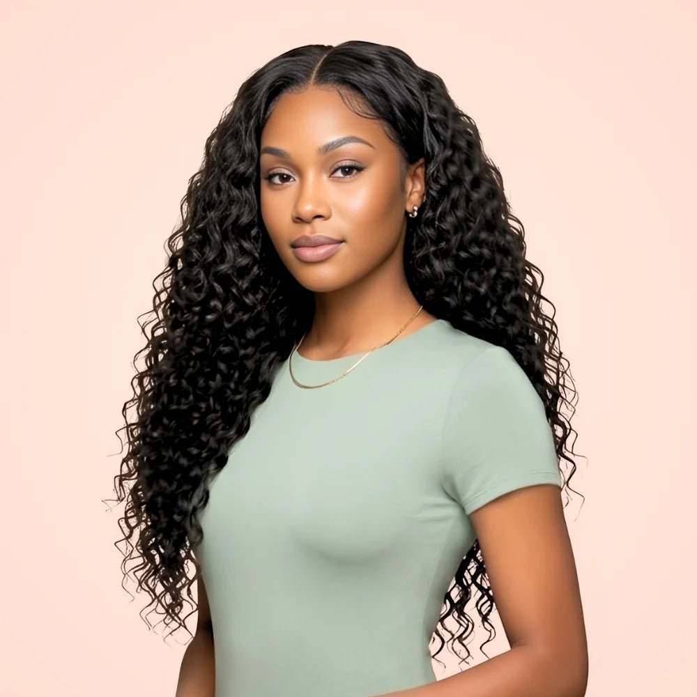 HD Lace Glueless Deep Wave Curly Wig - Wigour
