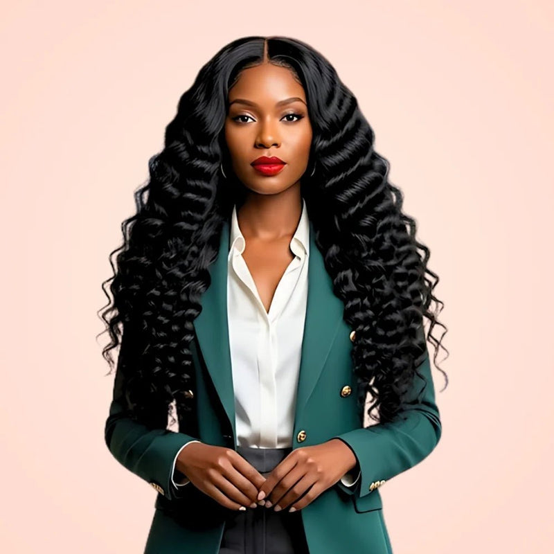 Loose Wave Curly Body Wave HD Lace Front Wig - Wigour