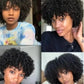 Customer photos of women wearing the short curly pixie cut lace front wig