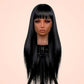Straight Wig with Bangs – 180 Density - Wigour