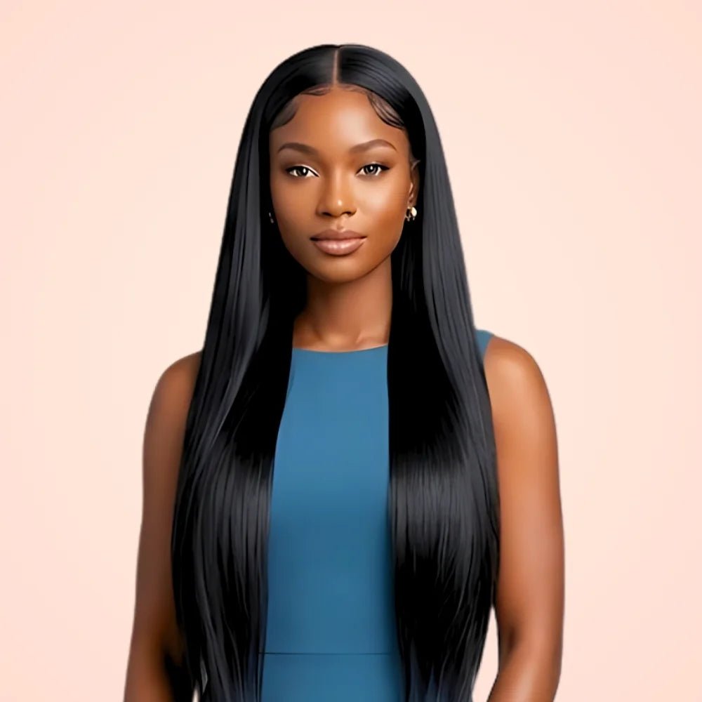 V-Part Straight Human Hair Wig - Wigour